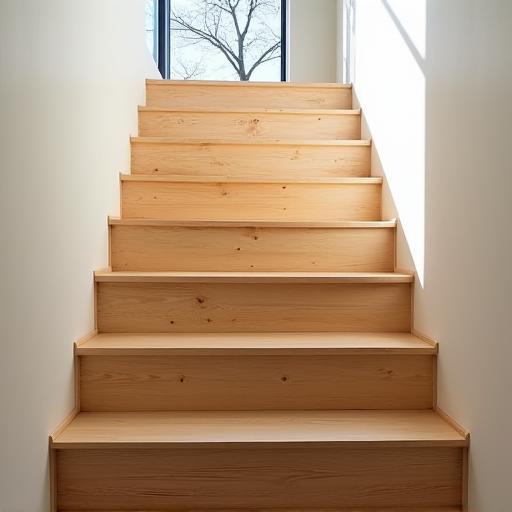 Escalera de pino