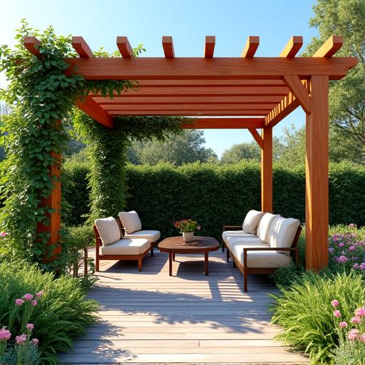 Pérgola para jardín